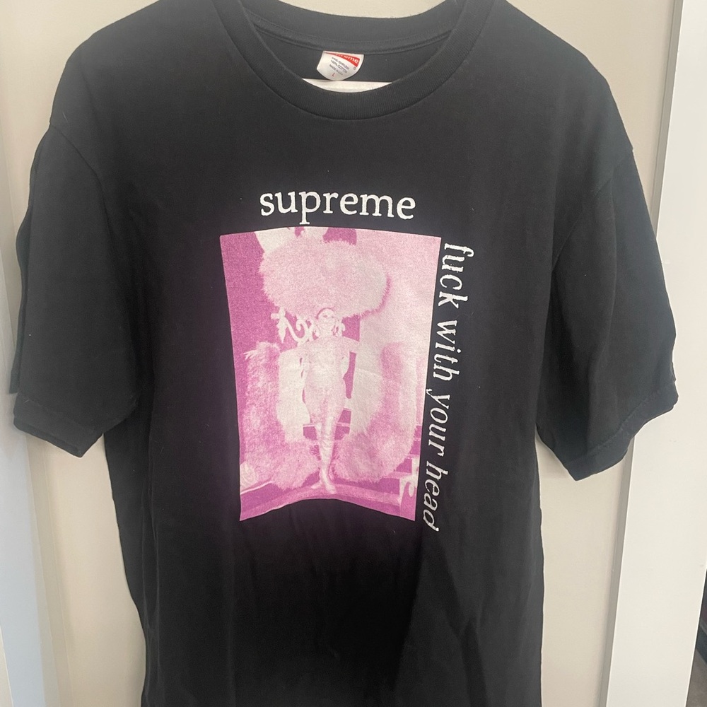 Supreme “f*** with your head” Black Cotton Tee